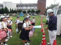 改修工事のお礼を伝えました。